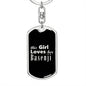 Basenji v2 - Luxury Dog Tag Keychain