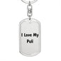 Love My Puli v4 - Luxury Dog Tag Keychain