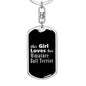 Miniature Bull Terrier v2 - Luxury Dog Tag Keychain
