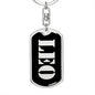 Leo v3 - Luxury Dog Tag Keychain