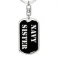 Navy Sister v2 - Luxury Dog Tag Keychain