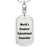 World's Greatest Educational Counselor - Luxury Dog Tag Keychain