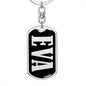Eva v02 - Luxury Dog Tag Keychain
