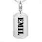 Emil - Luxury Dog Tag Keychain