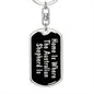 Australian Shepherd's Home v2 - Luxury Dog Tag Keychain