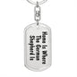 German Shepherd's Home - Luxury Dog Tag Keychain