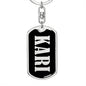 Kari v02 - Luxury Dog Tag Keychain