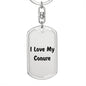 Love My Conure - Luxury Dog Tag Keychain