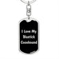 Love My Bluetick Coonhound v5 - Luxury Dog Tag Keychain