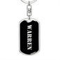 Warren v3 - Luxury Dog Tag Keychain