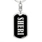 Sheri v02 - Luxury Dog Tag Keychain