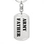 Army Father - Luxury Dog Tag Keychain