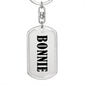 Bonnie v01 - Luxury Dog Tag Keychain