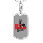 Best Buckin' Dad - Luxury Dog Tag Keychain