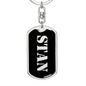 Stan v3 - Luxury Dog Tag Keychain