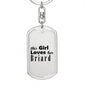 Briard - Luxury Dog Tag Keychain