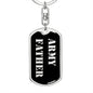 Army Father v2 - Luxury Dog Tag Keychain