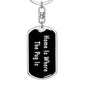 Pug's Home v2 - Luxury Dog Tag Keychain