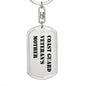 Coast Guard Veteran's Mother - Luxury Dog Tag Keychain