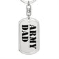 Army Dad - Luxury Dog Tag Keychain