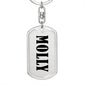 Molly v01 - Luxury Dog Tag Keychain