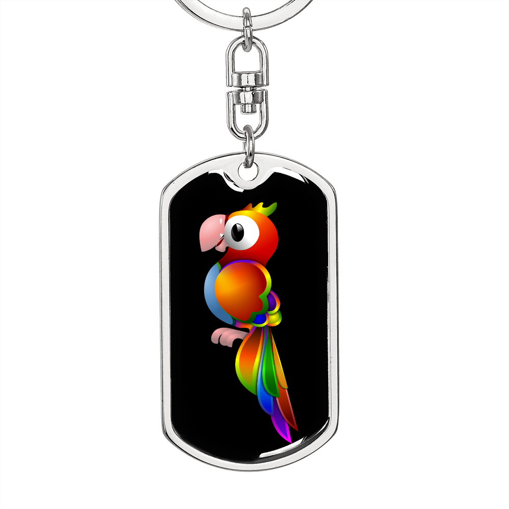 Parrot 01-2 - Luxury Dog Tag Keychain