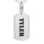 Tyler - Luxury Dog Tag Keychain