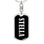 Stella v02 - Luxury Dog Tag Keychain