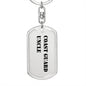 Coast Guard Uncle - Luxury Dog Tag Keychain