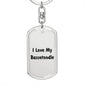 Love My Bassetoodle v4 - Luxury Dog Tag Keychain