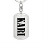Kari v01 - Luxury Dog Tag Keychain
