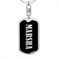 Marsha v02 - Luxury Dog Tag Keychain