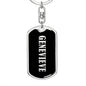 Genevieve v02 - Luxury Dog Tag Keychain
