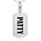 Patty v01 - Luxury Dog Tag Keychain