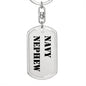 Navy Nephew - Luxury Dog Tag Keychain
