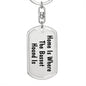 Basset Hound's Home - Luxury Dog Tag Keychain