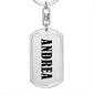 Andrea v01 - Luxury Dog Tag Keychain