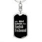 English Foxhound v2 - Luxury Dog Tag Keychain