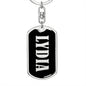 Lydia v02 - Luxury Dog Tag Keychain