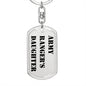 Army Ranger's Daughter - Luxury Dog Tag Keychain