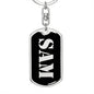 Sam v3 - Luxury Dog Tag Keychain