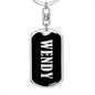 Wendy v02 - Luxury Dog Tag Keychain