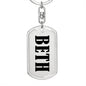 Beth v01 - Luxury Dog Tag Keychain