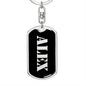 Alex v3 - Luxury Dog Tag Keychain