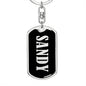 Sandy v02 - Luxury Dog Tag Keychain