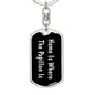 Papillon's Home v2 - Luxury Dog Tag Keychain