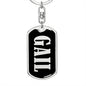 Gail v02 - Luxury Dog Tag Keychain