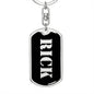 Rick v3 - Luxury Dog Tag Keychain