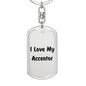 Love My Accentor - Luxury Dog Tag Keychain
