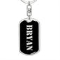 Bryan v3 - Luxury Dog Tag Keychain